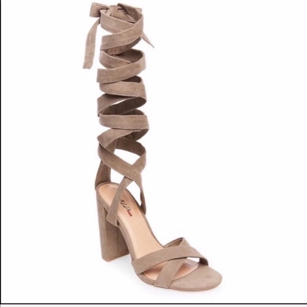 Wild Pair Cosmos lace up Sandals Heels Size: 9